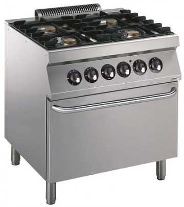 PRO 700 GAS FORNUIS 4 BR. MET EL. OVEN