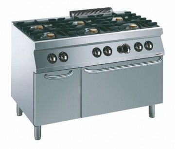 PRO 700 GAS FORNUIS 6 BR. MET GAS OVEN