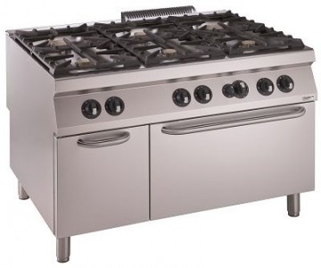 PRO 900 GAS FORNUIS 6 BR. MET GASOVEN