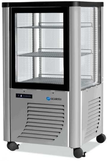 230 f scaiola gebaks koelvitrine metaalkleur