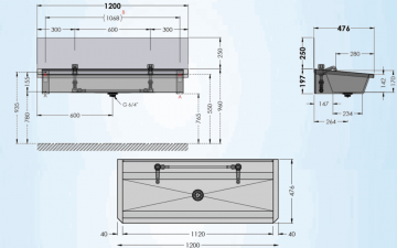 30 2 l1 wasgoot met spatscherm tek