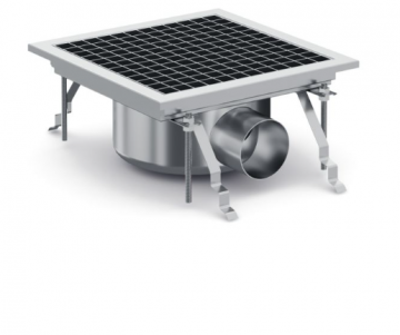 300 x 300 mm vloerput zijuitlaat combisteel