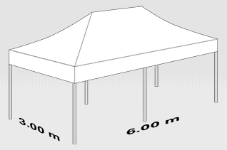 3000x6000 mm tent