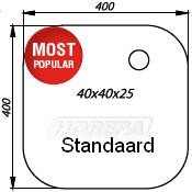 400x400x250 spoelbak