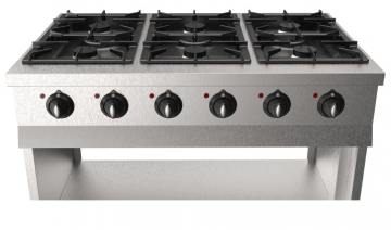 6 pits gaskooktafel gasfornuis  2