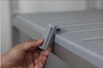 Inhangbeugel hoekstelling aansluiting.