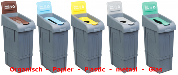 Afval contaners afval straat recycel