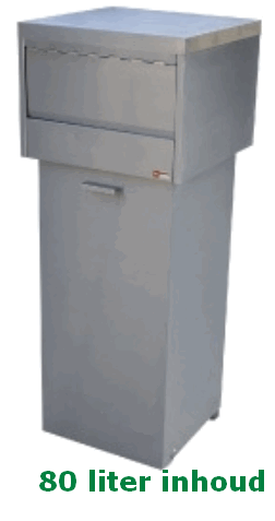 Afvalbak snack fastfood 80 liter