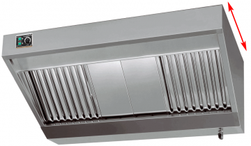 Afzuigkap 1100 mm diep met motor