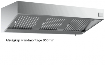 Afzuigkap wandmontage 950mm