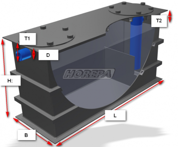 B052930021 vetafscheider bovengronds 2 tot 7 liter
