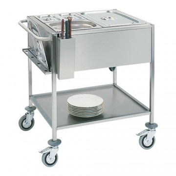 Bain marie wagen gn2 1x1 200mm e710023