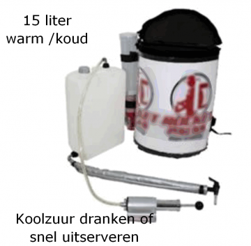 Bier frisdrank rugzak 15 liter
