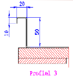 Blokprofiel 50 mm profiel 3 1