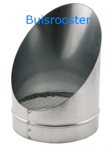 Buisrooster 45 graden kap