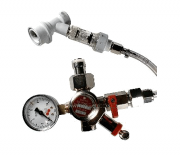 Co2 regelaar en vulslang