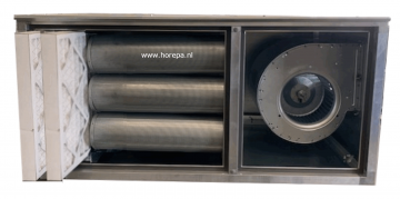 Compacte geurfilterkast met doosfilter en motor 2