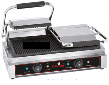 Contactgril met glade plaat onder