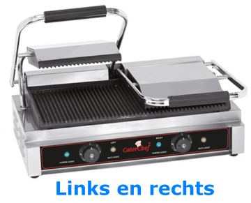 Contactgrill duetto compact gegroefd   gegroefd