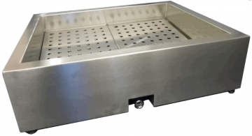 Crushed ice bak rvs achterzijde