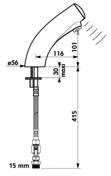 Delabie dlb 44200615 tekening