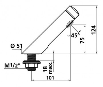 Delabie dlb 740 500 tekening