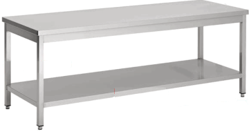 Demontabele rvs tafel 600 mm hoog