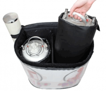 Drankrugzak 2 x 11 liter warm of koude dranken rvs 1