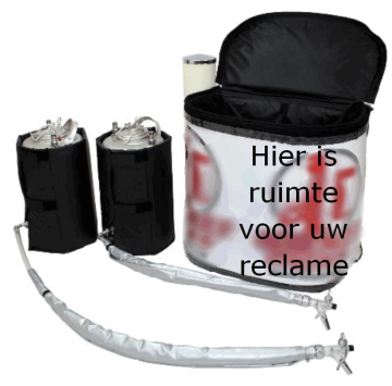 Drankrugzak 2 x 11 liter warm of koude dranken rvs