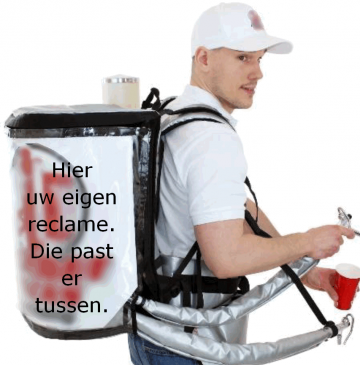 Drankrugzak 2 x 11 liter warm of koude dranken rvs5