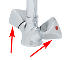 Drievleugel kraanknop ts 4