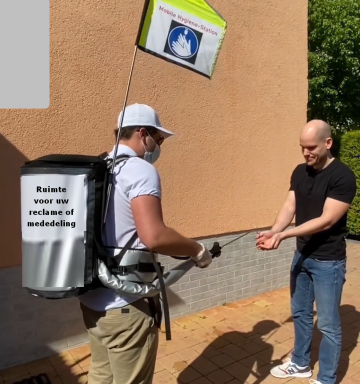 Evenementen desinfectie rugzak 0