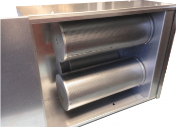 Filterkast voor twee koolstoffilter