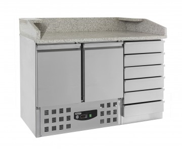 G4500580 pizza koelwerkbank met lades