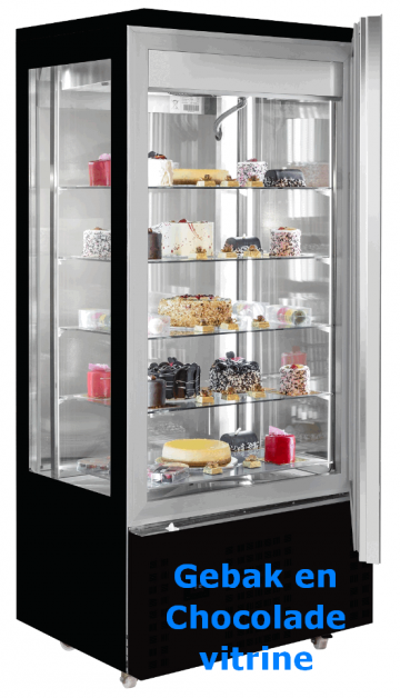 G4895395 gebak en chocolade vitrine