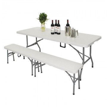 Gl001 inklapbare tafel wit 183cm bolero gl001  2