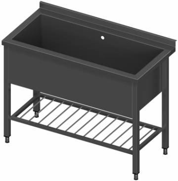 Grote diepe spoelbak hdv1 pra spoeltafel met roosterschap 0