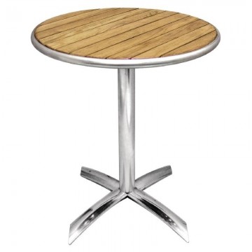 Gu424 ronde tafel met kantelbaar essenhouten blad 60cm bolero