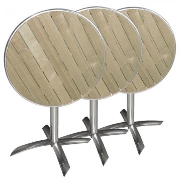 Gu42401 ronde tafel met kantelbaar essenhouten blad 60cm bolero