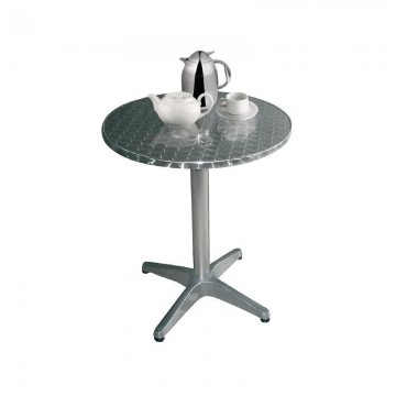 Gu426 bolero ronde rvs tafel 80cm