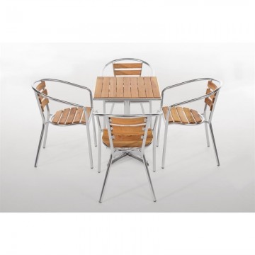 Gu430 1  bolero vierkante tafel met essenhouten blad 60cm