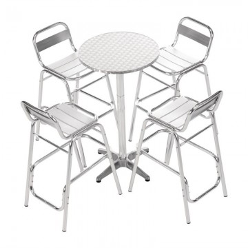 Gu502 bolero ronde rvs statafel 60cm 2