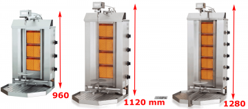 Gyrosgril op gas shoarma doner 2