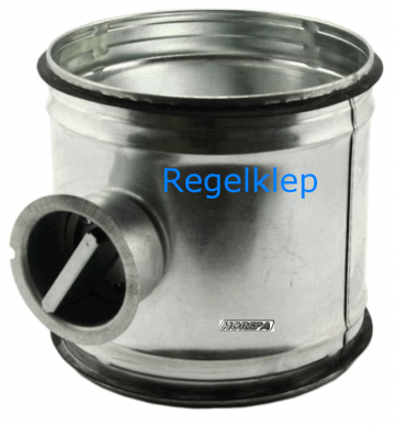 Handbediende regelklep voor luchtkanaal