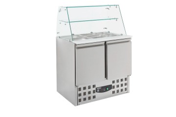 GEKOELDE SALADETTE GLASOPSTAND 2 DRS