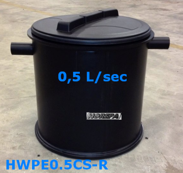 Hwpe05cs r  ronde 05 liter vetafscheider
