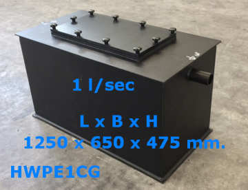 Hwpe1cg vetascheider bovengronds 1 liter seconden