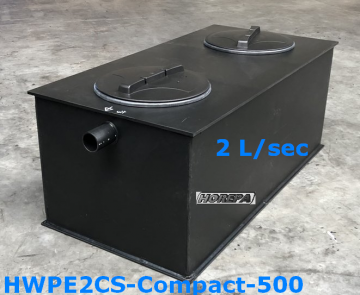 Hwpe2cs compact 500  laag model vet afscheider