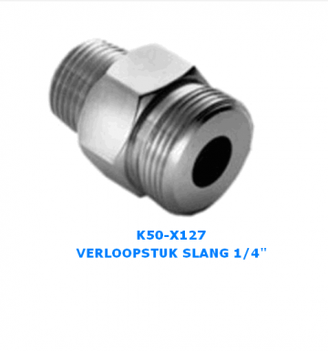 K50 x127 verloopstuk 1 4