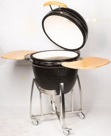 Kamado egg grill open g0570005